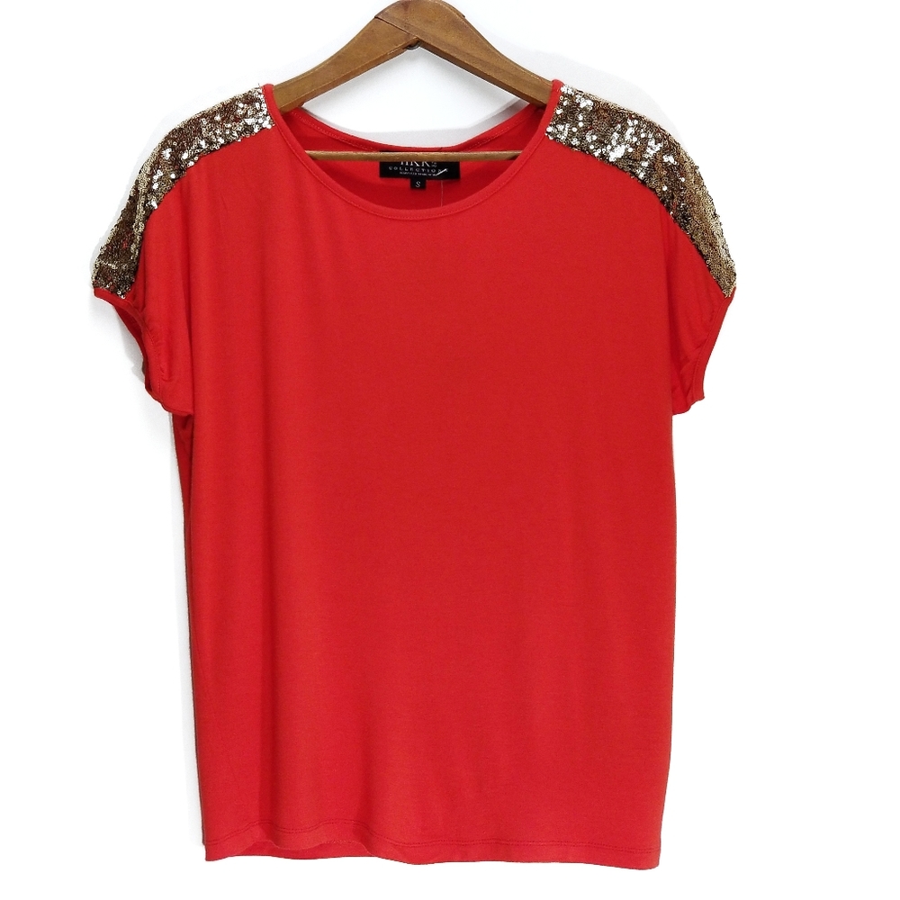 HKR Collections | Annalisa Sequin Shoulder Top Small